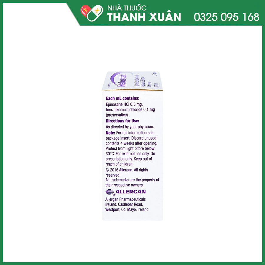 Relestat điều trị và phòng ngừa ngứa mắt liên quan đến viêm kết mạc dị ứng